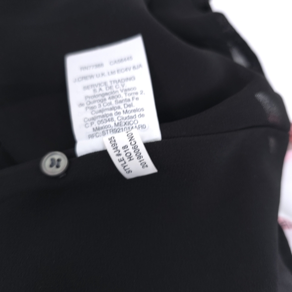 J. Crew Velvet Black Sleeveless Tank Size 8 - Picture 10 of 11